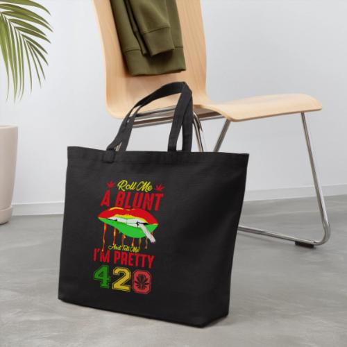 Pleasant 420 Smoke a Blunt Weed Marijuana Design - Eco-Friendly Cotton Tote
