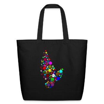 Bird Colourful bird - Eco-Friendly Cotton Tote - black - Front