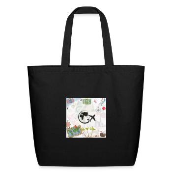 Balqsz_dizayn - Eco-Friendly Cotton Tote - black - Front