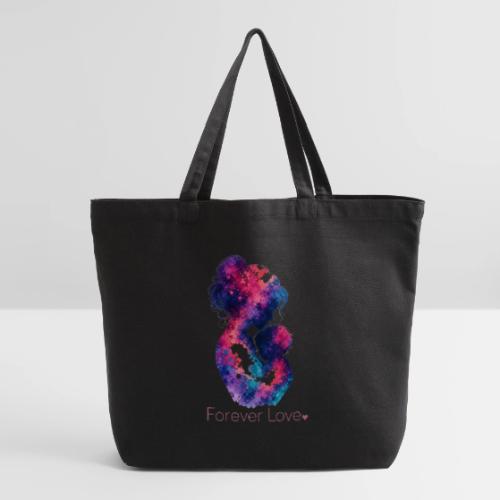 Forever Love-Vibrant Watercolor Mother-Child - Eco-Friendly Cotton Tote