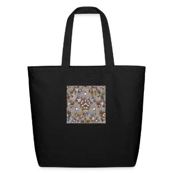 Abstract Symmetry - Eco-Friendly Cotton Tote - black - Front