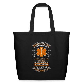 Paramedics Ambulance Job - Eco-Friendly Cotton Tote - black - Front