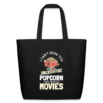 Movie Screen Film Festival Movie Reel - Eco-Friendly Cotton Tote - black - Front