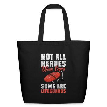 Lifeguard Sea Rescue Lifeguard - Eco-Friendly Cotton Tote - black - Front