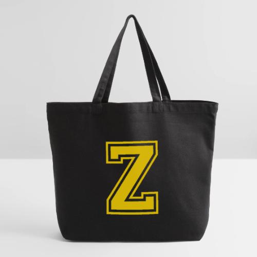 Letter Z – Capital Athletic Alphabet Monogram - Eco-Friendly Cotton Tote