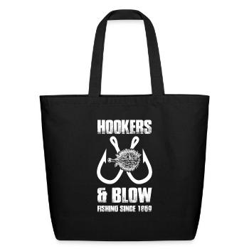 Hookers And Blow Fishing Since 1869 - Eco-Friendly Cotton Tote - black - Front