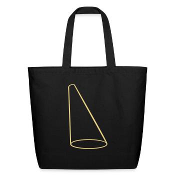 spotlight light cone stage - Eco-Friendly Cotton Tote - black - Front