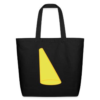 light cone spotlight stage - Eco-Friendly Cotton Tote - black - Front