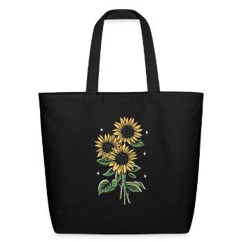 sunflower Seeds - Eco-Friendly Cotton Tote - black - Front