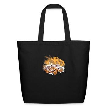 Abstract Truck Tacoma - Eco-Friendly Cotton Tote - black - Front