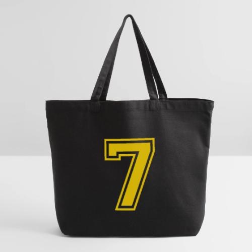 Number 7 in a classic athletic collegiate font - Eco-Friendly Cotton Tote
