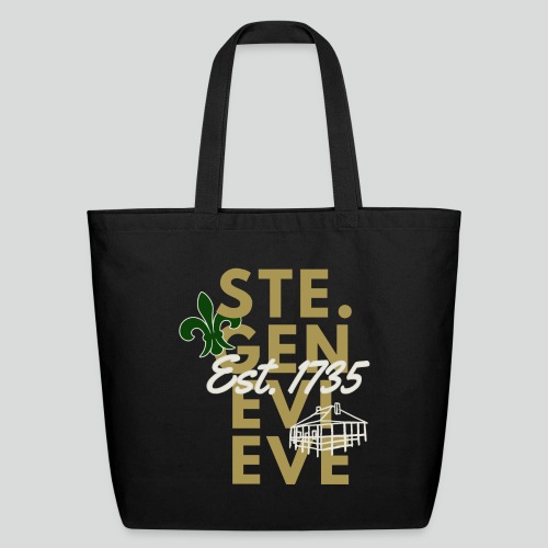 Ste. Genevieve Gold/Green - Eco-Friendly Cotton Tote