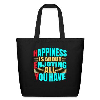 So What - Eco-Friendly Cotton Tote - black - Back