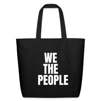 We The People - Eco-Friendly Cotton Tote - black - Front