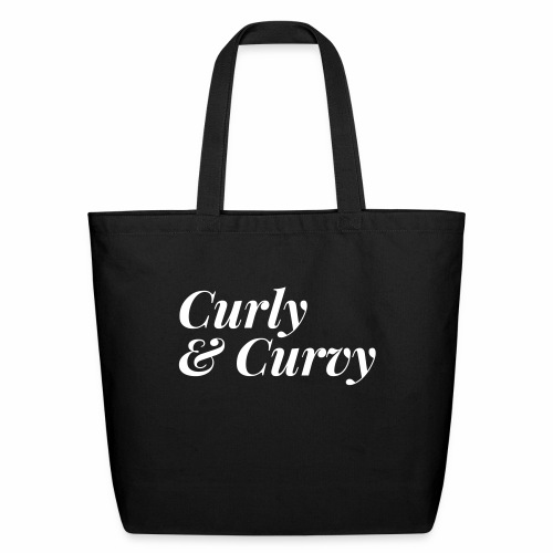 Curly & Curvy Women's Tee - Eco-Friendly Cotton Tote