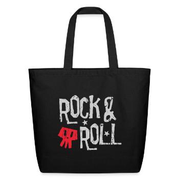 rock and roll star celebrity superstar - Eco-Friendly Cotton Tote - black - Front