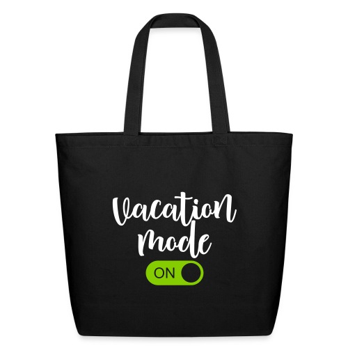 Vacation Mode: On Summer Vacation Teacher T-Shirts - Eco-Friendly Cotton Tote