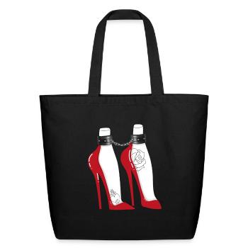 BDSM High Heels Dom Sub Fetish Kinky Sex - Eco-Friendly Cotton Tote - black - Front