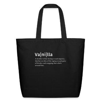BDSM Vanilla Fetish Kinky Sex Dom Sub - Eco-Friendly Cotton Tote - black - Front