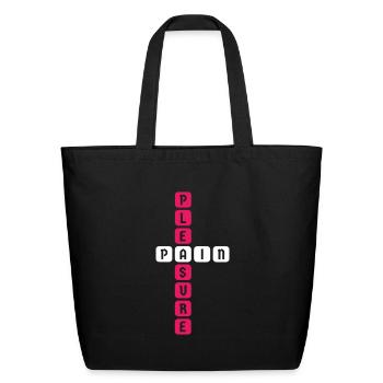 BDSM Sub Dom Pleasure Pain Devot Dominant Fetish - Eco-Friendly Cotton Tote - black - Front