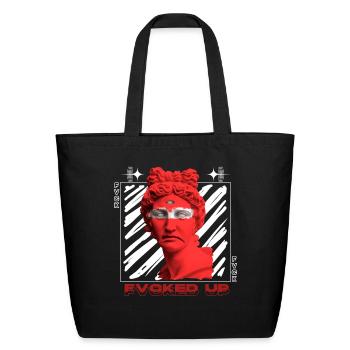 Statue Streetwear Design - Eco-Friendly Cotton Tote - black - Front