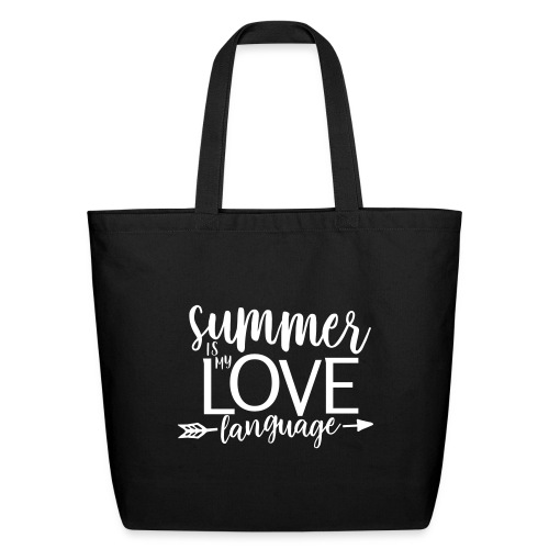 Summer Is My Love Language Teacher T-Shirts - Eco-Friendly Cotton Tote