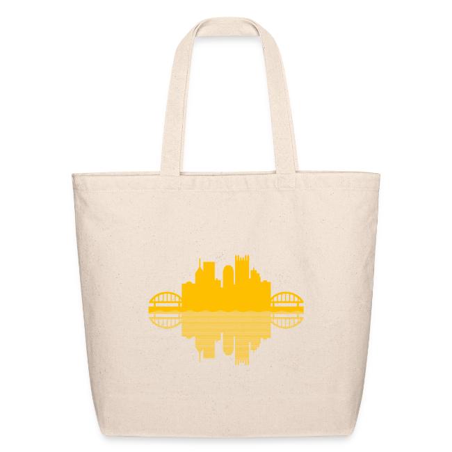 Pittsburgh Skyline Reflection (Gold)