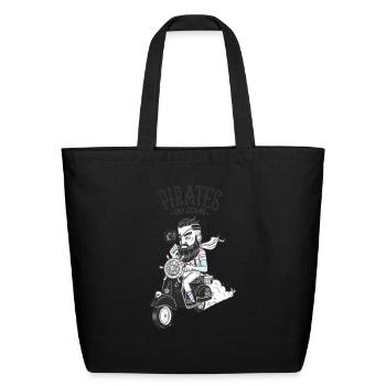scooter - Eco-Friendly Cotton Tote - black - Front