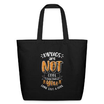 Drugs Motivation Restart - Eco-Friendly Cotton Tote - black - Front