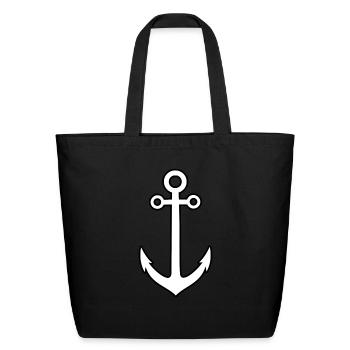 Anchor - Eco-Friendly Cotton Tote - black - Front