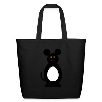 b mouse - Eco-Friendly Cotton Tote - black - Front
