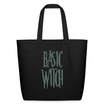 Basic Witch Girls Gift Halloween - Eco-Friendly Cotton Tote - black - Front