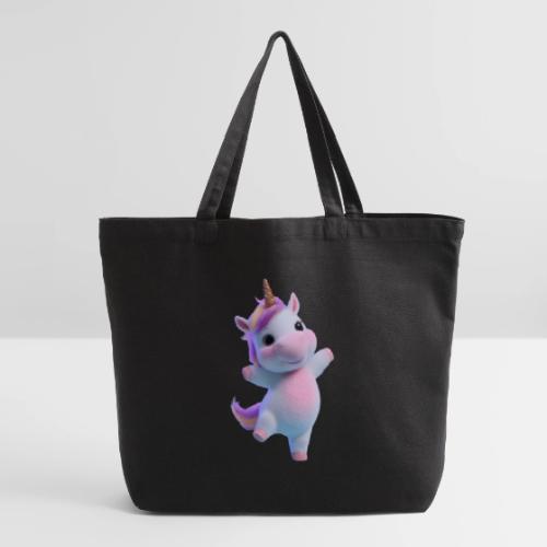 Cute Cartoon Unicorn Dancing Joyfully - Eco-Friendly Cotton Tote