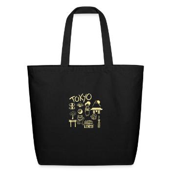 Tokyo & More Tourist Gift - Eco-Friendly Cotton Tote - black - Front