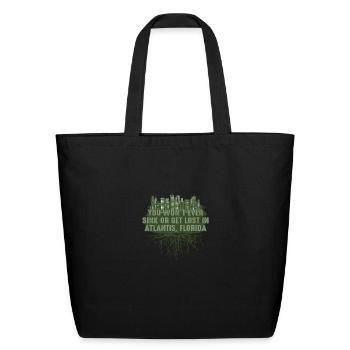 Wont Ever Sink in Atlantis Florida Pun FL Joke Tal - Eco-Friendly Cotton Tote - black - Front