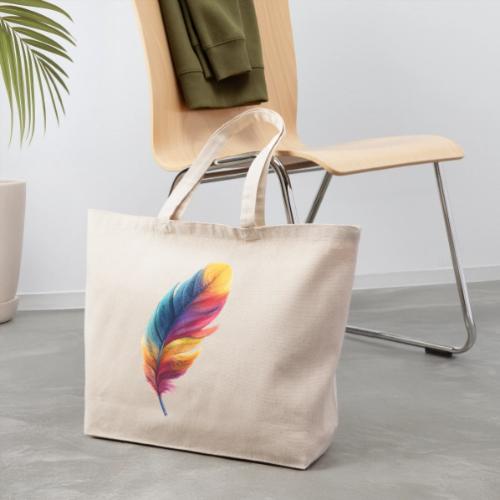 Rainbow Flight Feather - Eco-Friendly Cotton Tote