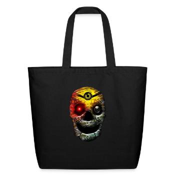 skull xxi - Eco-Friendly Cotton Tote - black - Front