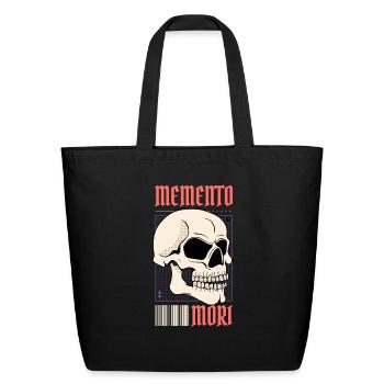 Memento Mori Streetwear - Eco-Friendly Cotton Tote - black - Front