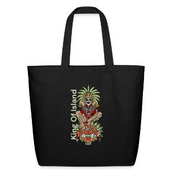 King Of Island - Eco-Friendly Cotton Tote - black - Front
