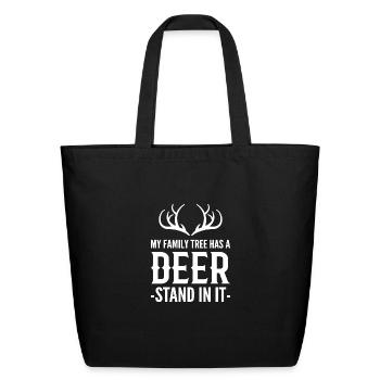 My Family Tree Family Oriented Person Gift - Eco-Friendly Cotton Tote - black - Front