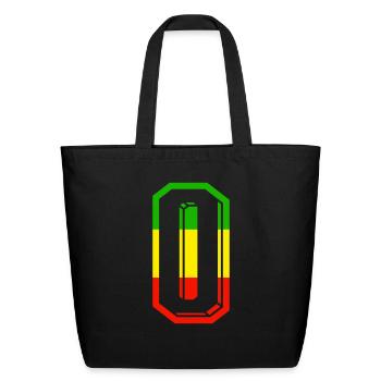 jersey number 0 - color change - Eco-Friendly Cotton Tote - black - Front