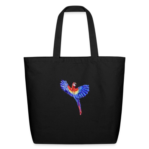 Scarlet macaw parrot - Eco-Friendly Cotton Tote