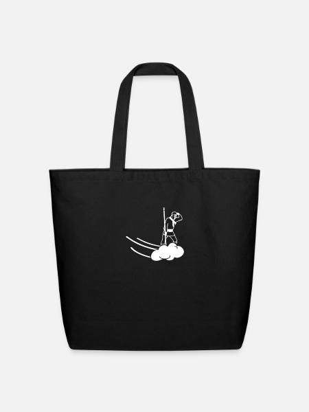 Monkey Pigsy Sandy Tripitaka Cloud Magic - Eco-Friendly Cotton Tote - black