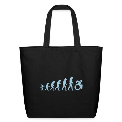 Wheelchair evolution, from walking to wheelchair - Eco-Friendly Cotton Tote