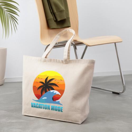 Vacation mode: Sunset Escape - Eco-Friendly Cotton Tote