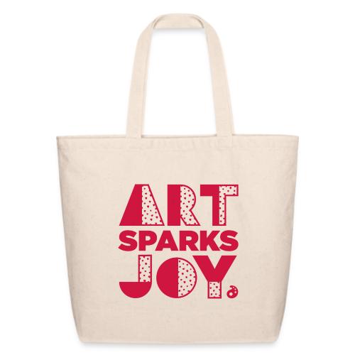 Art Sparks Joy (Red) - Eco-Friendly Cotton Tote