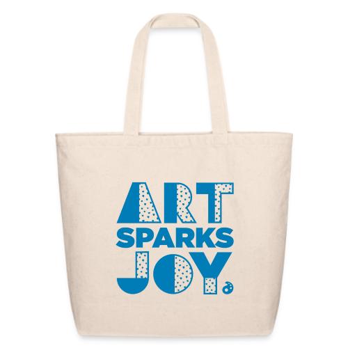 Art Sparks Joy (Dark Blue) - Eco-Friendly Cotton Tote