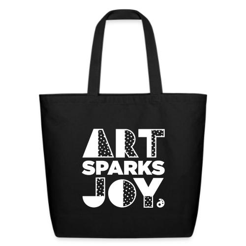 Art Sparks Joy (White) - Eco-Friendly Cotton Tote