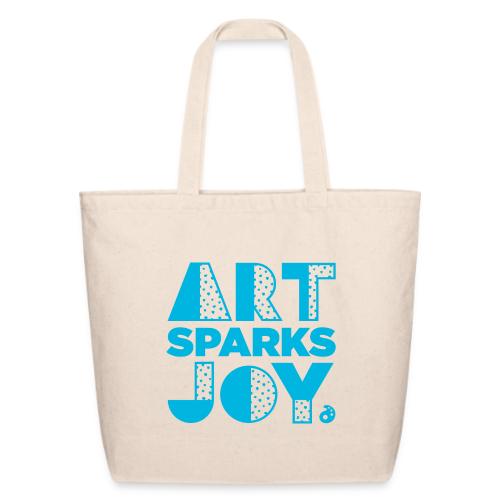Art Sparks Joy (AOEU Blue) - Eco-Friendly Cotton Tote