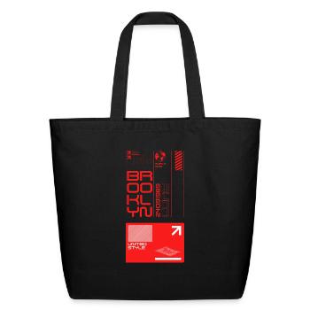 Brooklyn united - Eco-Friendly Cotton Tote - black - Front
